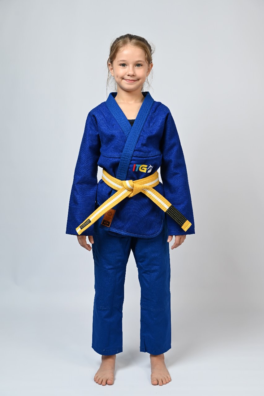 Kimono Infantil In The Guard Feminino Colors Azul