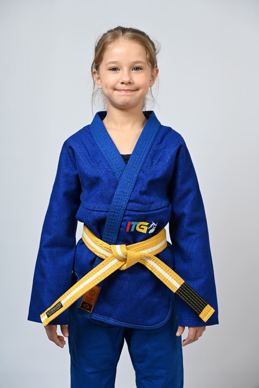 Kimono Infantil In The Guard Feminino Colors Azul