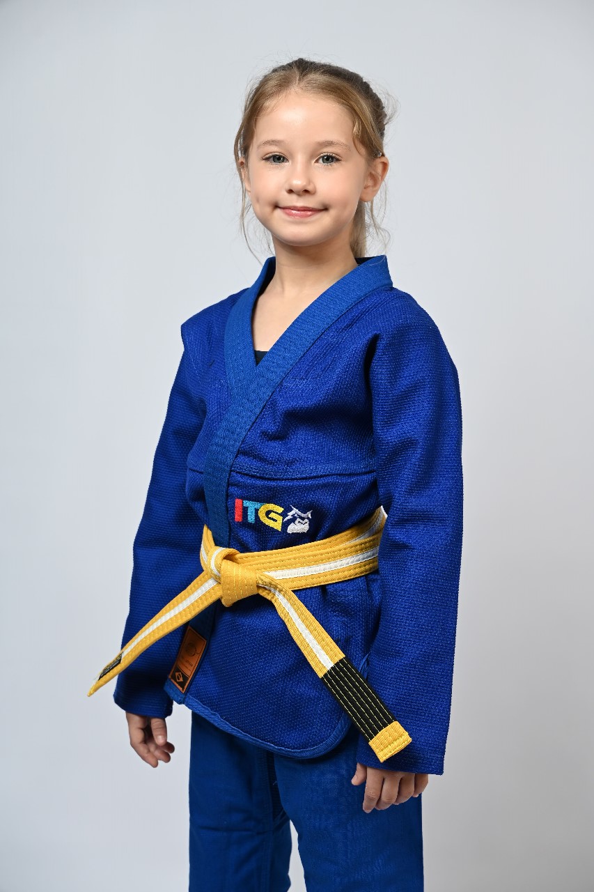 Kimono Infantil In The Guard Feminino Colors Azul