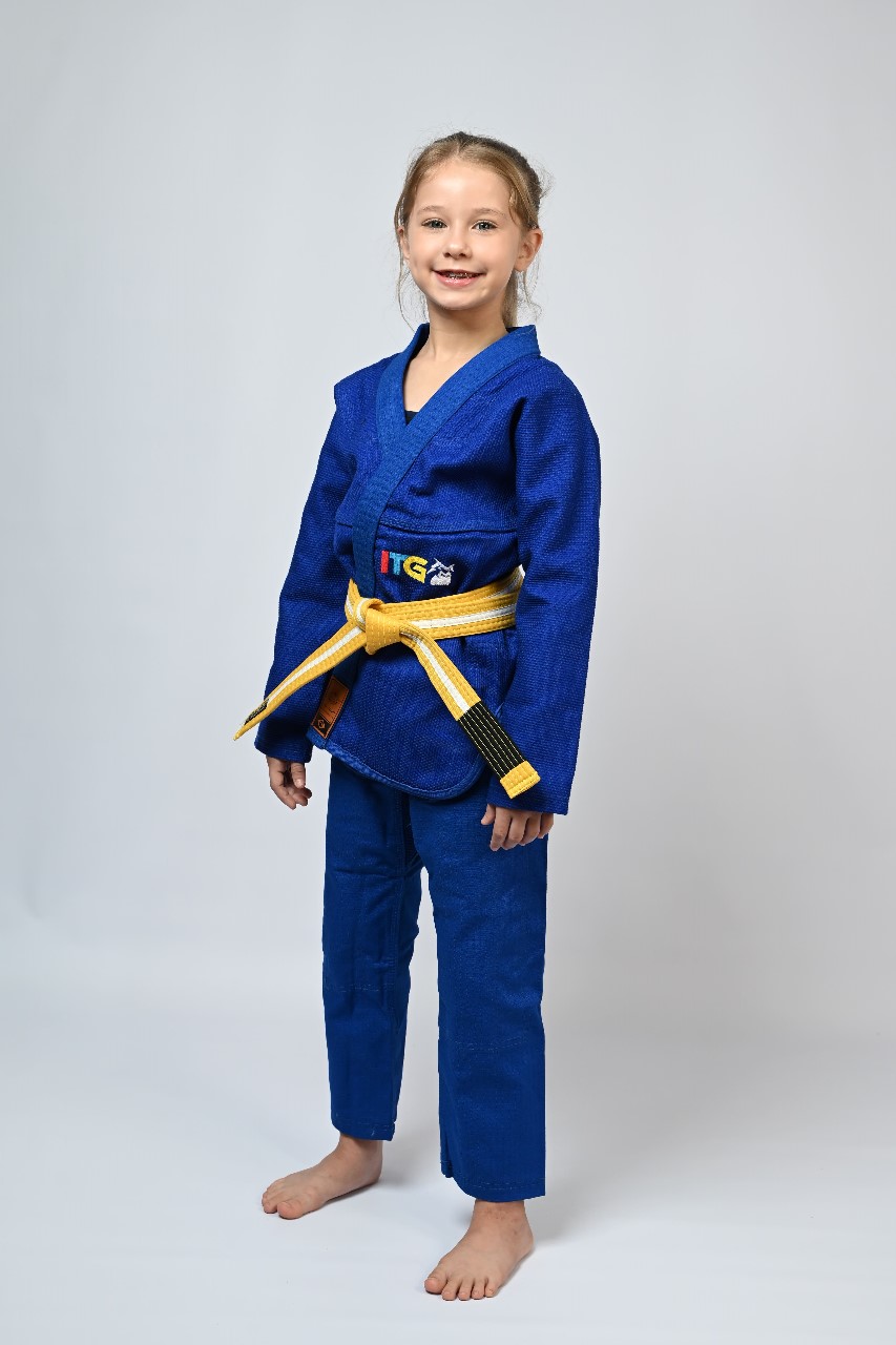 Kimono Infantil In The Guard Feminino Colors Azul