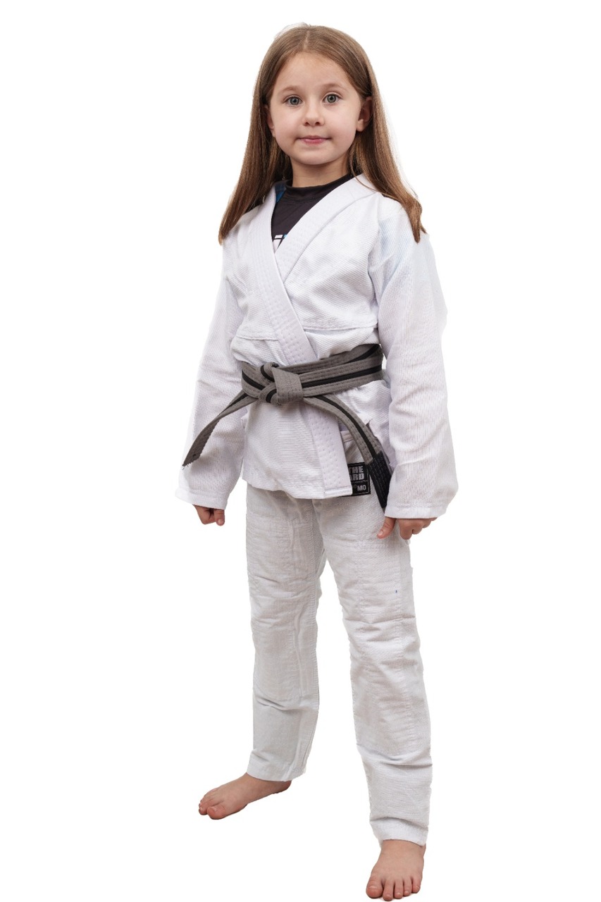 Kimono Infantil In The Guard Feminino Liso Branco