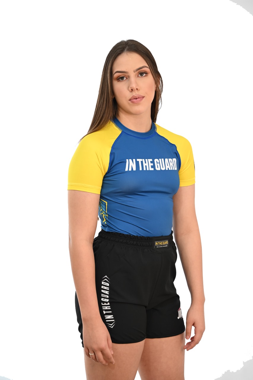 Rash Guard Feminina Brasil Azul