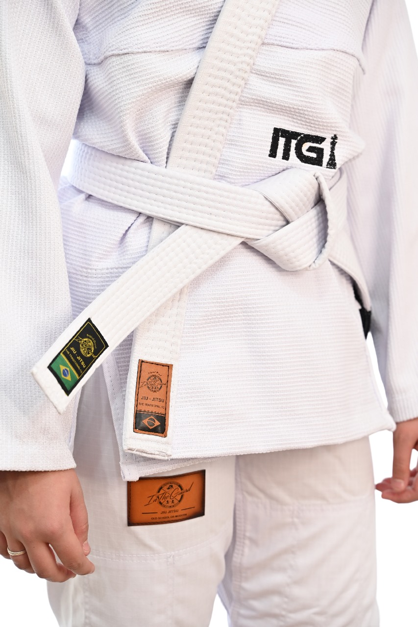 Kimono In The Guard Feminino Xadrez Branco