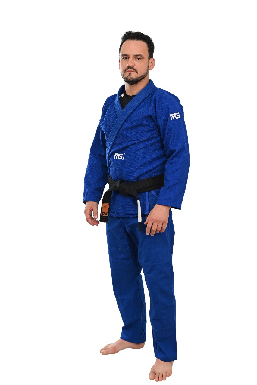Kimono In The Guard Xadrez Pro Azul
