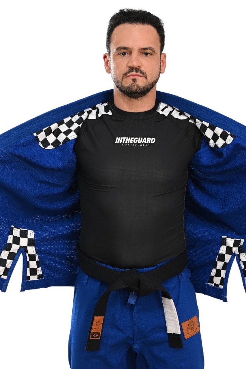 Kimono In The Guard Xadrez Pro Azul