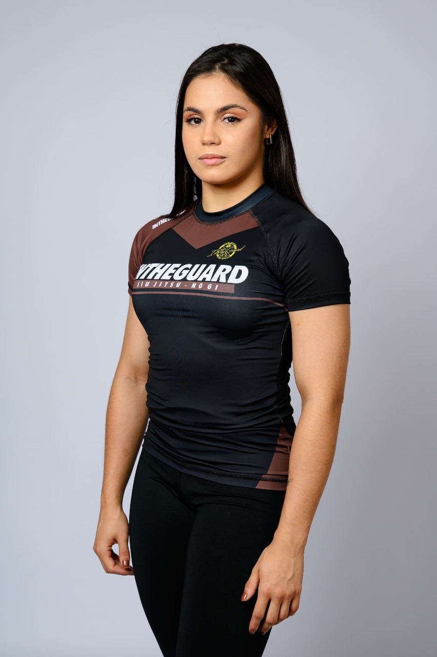 Rash Guard Feminina Team ITG Marrom
