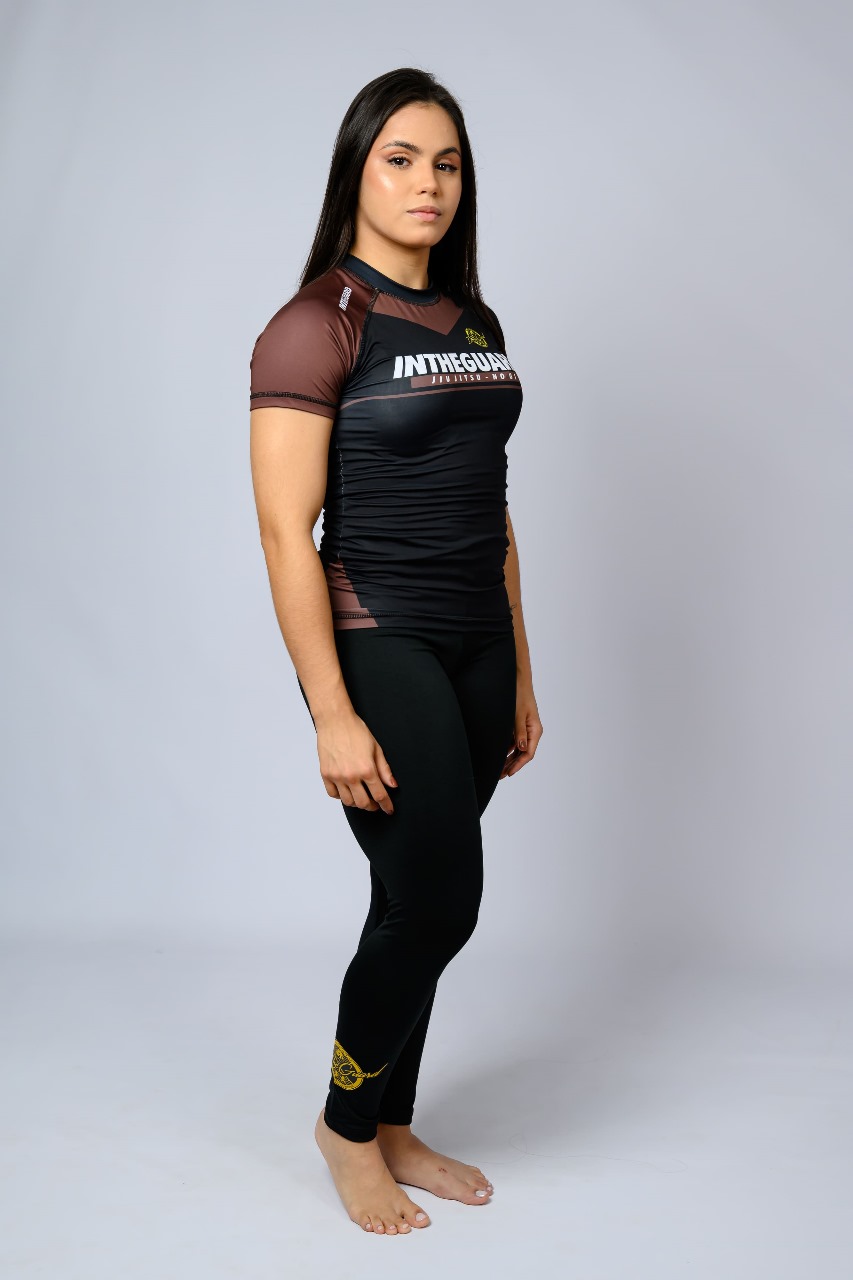 Rash Guard Feminina Team ITG Marrom