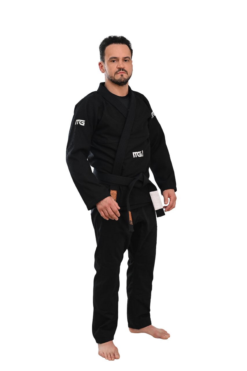 Kimono In The Guard Xadrez Pro Preto