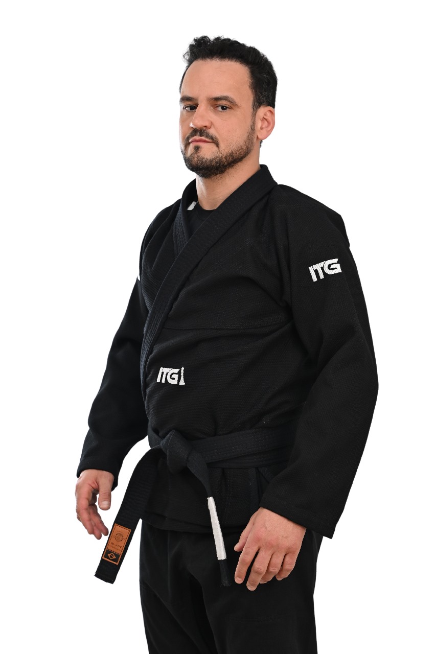 Kimono In The Guard Xadrez Pro Preto