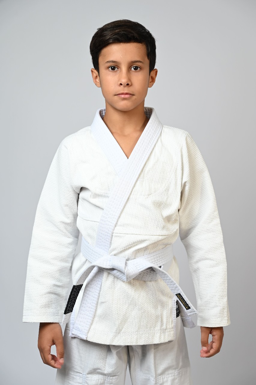 Kimono Infantil In The Guard Liso Branco