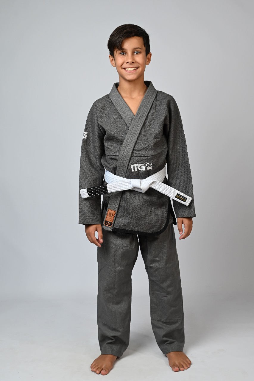 Kimono Infantil In The Guard Chumbo