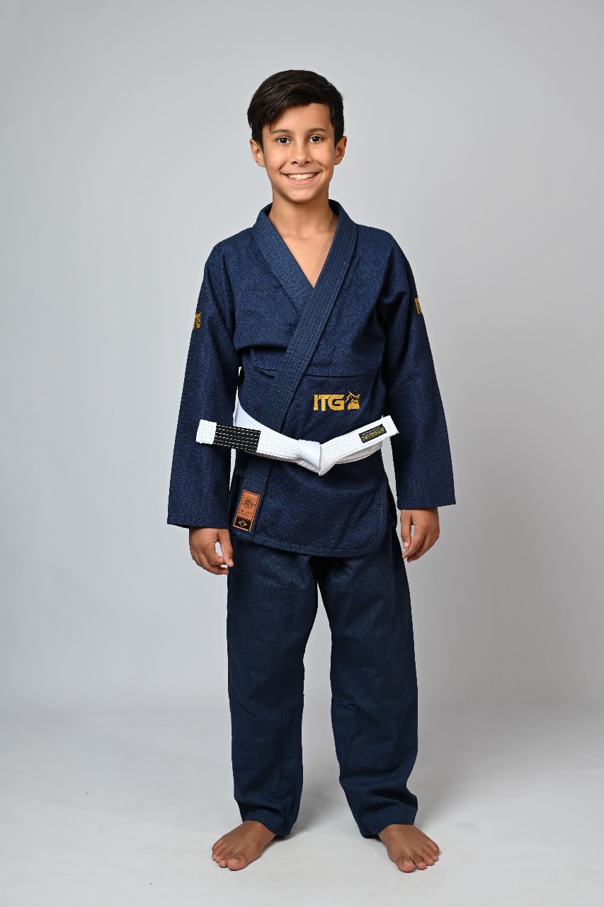 Kimono Infantil In The Guard Marinho