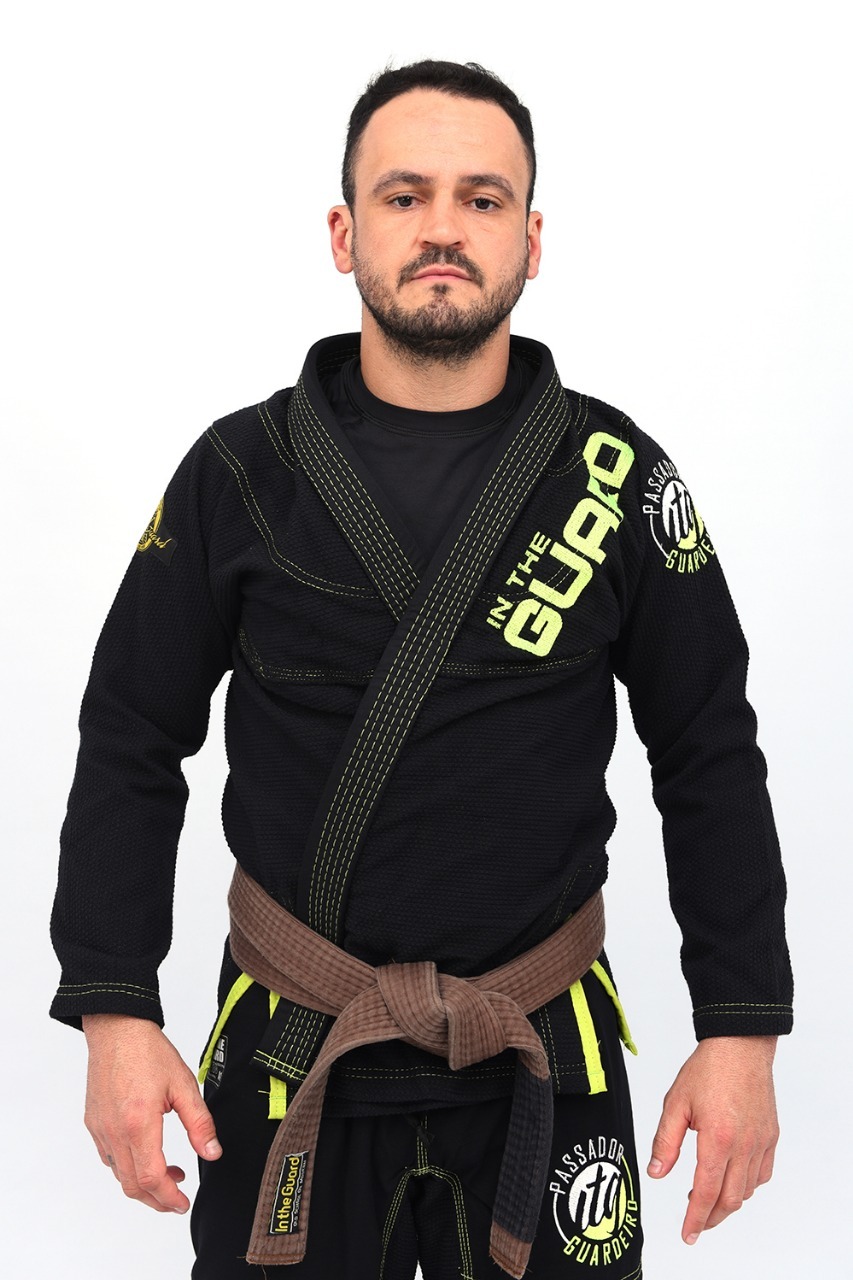 Kimono In The Guard Jiu-Jitsu Green Preto OUTLET