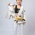Kimono Infantil In The Guard Feminino Xadrez Branco