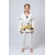 Kimono Infantil In The Guard Feminino Xadrez Branco