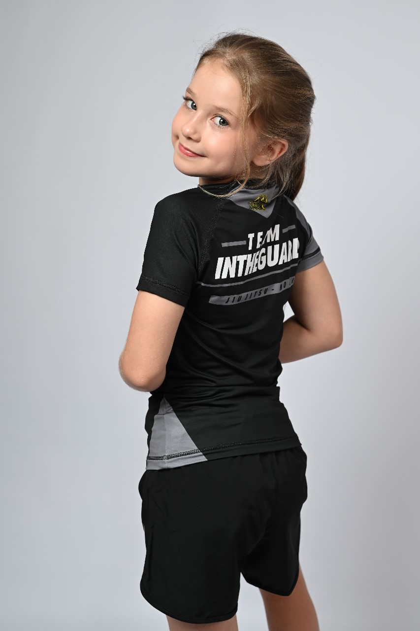 Rash Guard Infantil Feminina Team ITG Cinza 