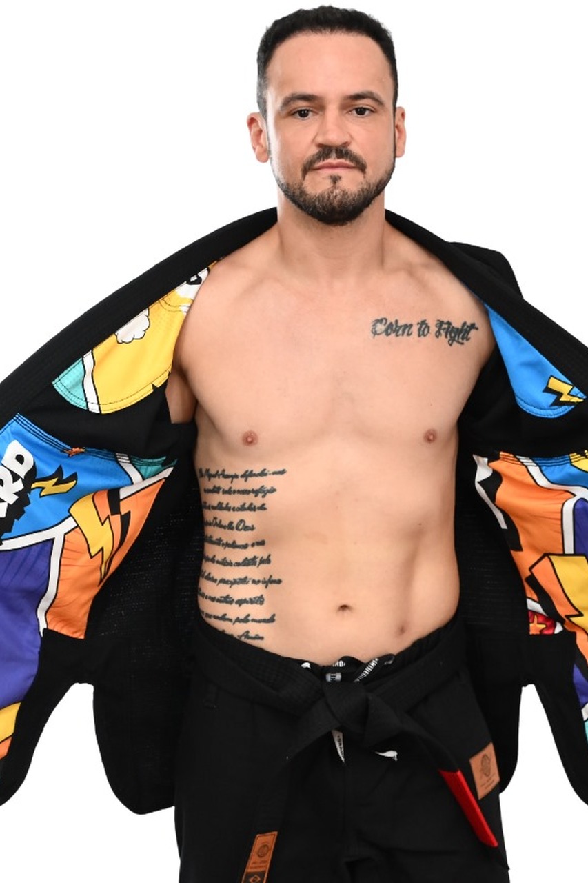 Kimono In The Guard Pro Colors Preto