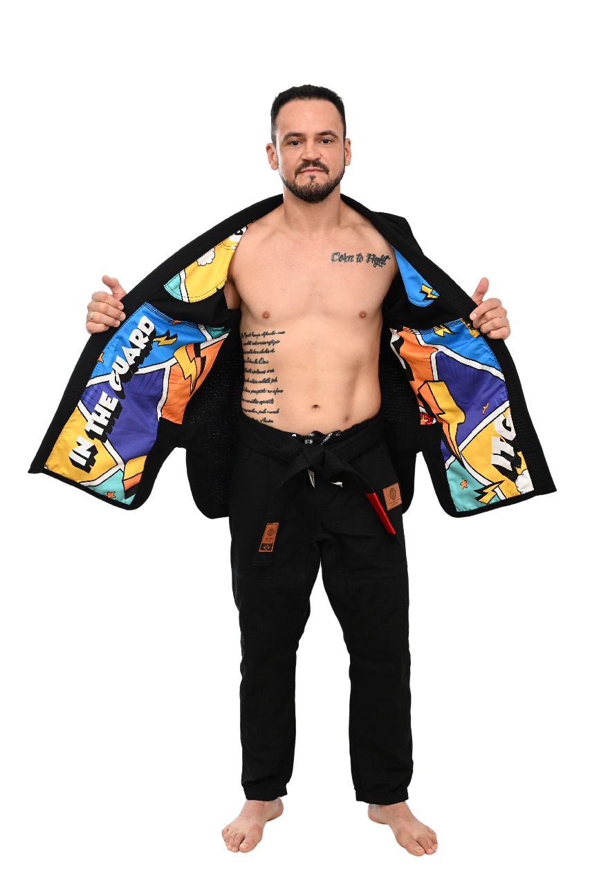 Kimono In The Guard Pro Colors Preto