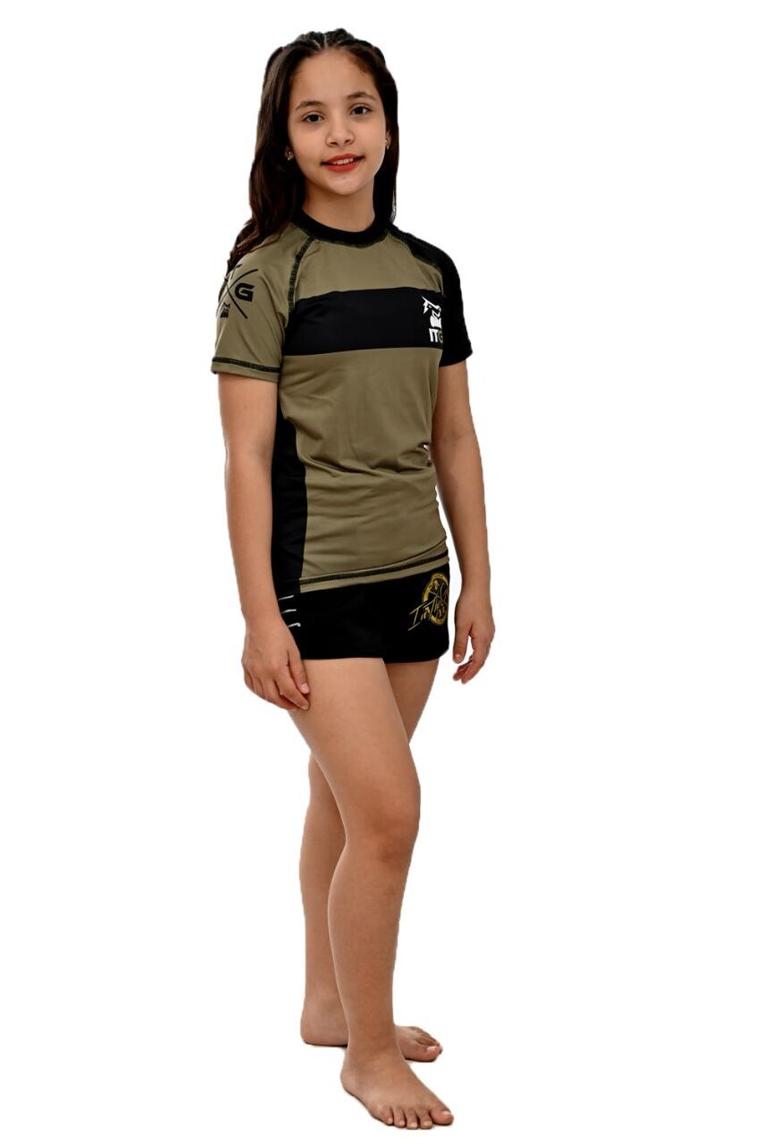 Rash Guard Infantil Feminina Army