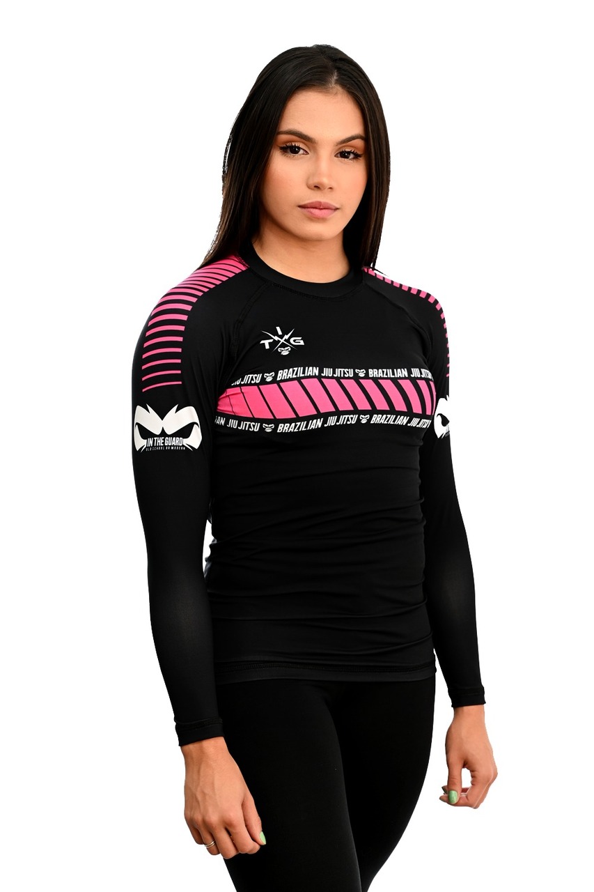 Rash Guard Feminina ITG Pink Manga Longa