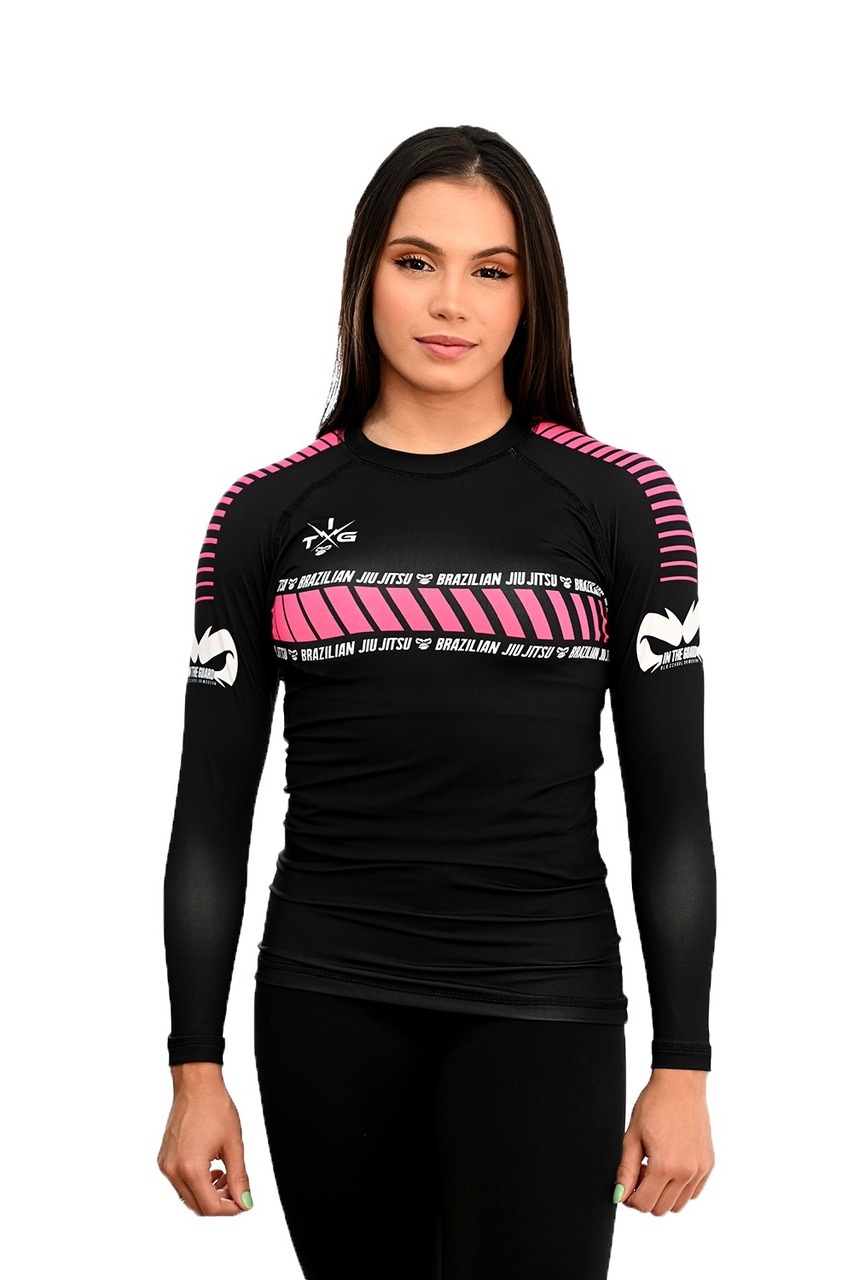 Rash Guard Feminina ITG Pink Manga Longa