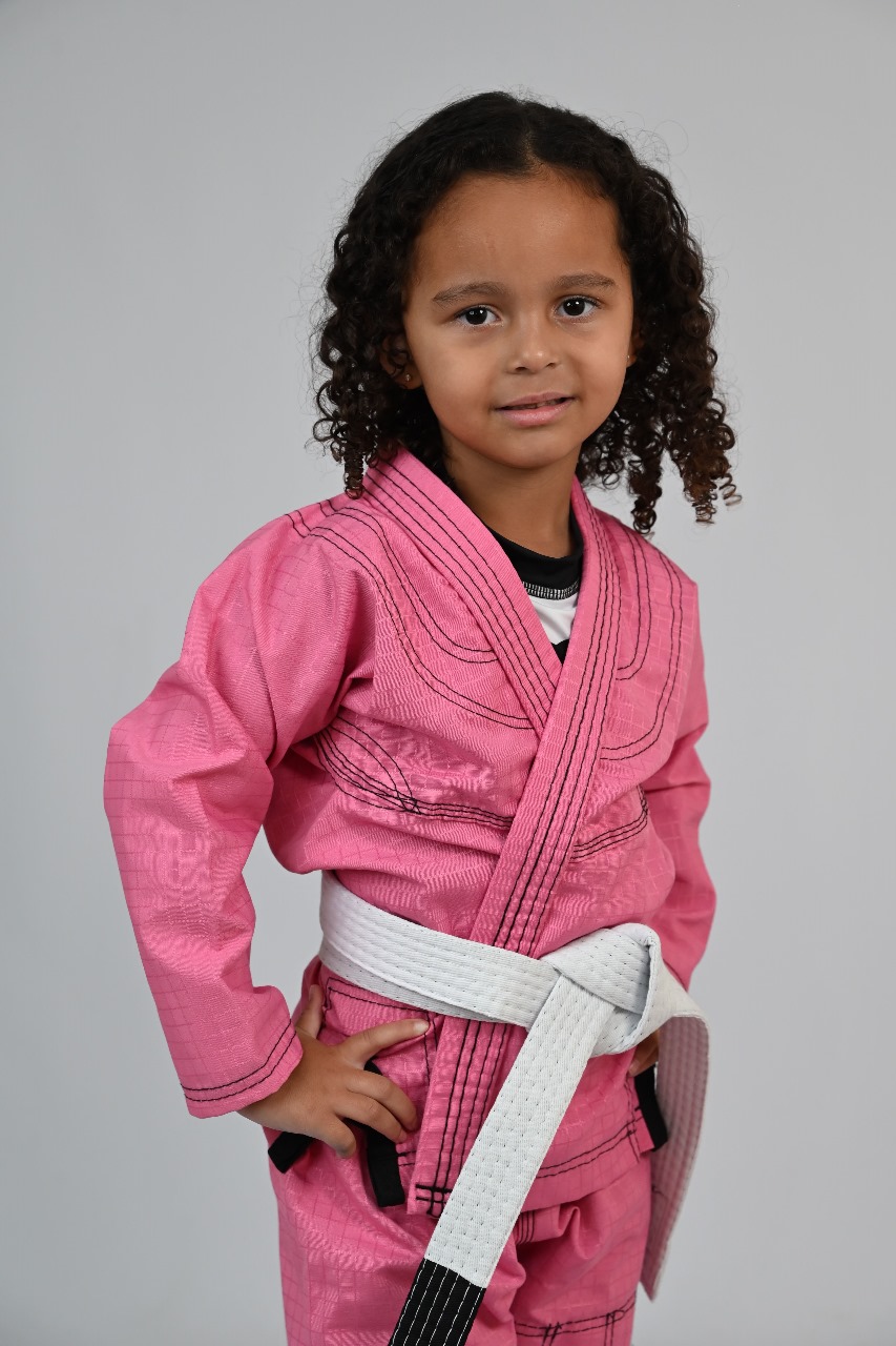 Kimono Mirim para 4 a 6 anos, Rosa