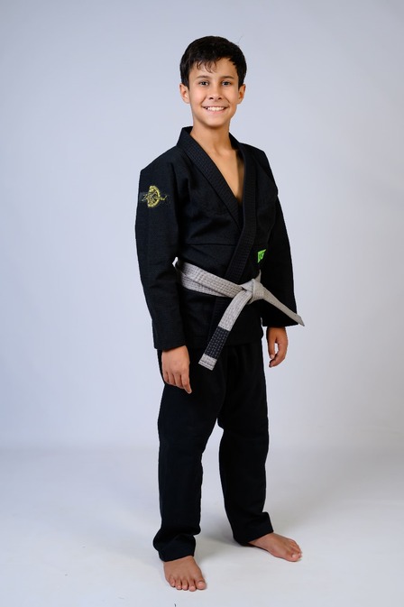 Kimono Infantil In The Guard Green Preto