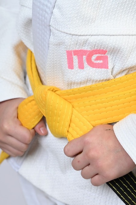 Kimono Infantil In The Guard Pink New Branco