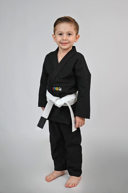 Kimono MIRIM, 4 e 5 anos. Preto