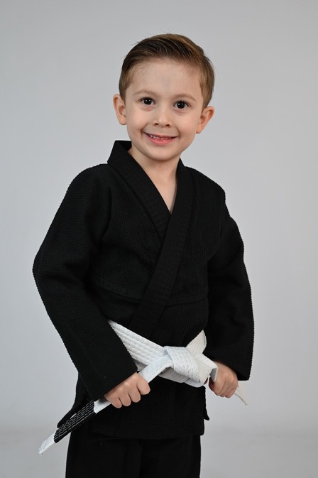 Kimono MIRIM, 4 e 5 anos. Preto