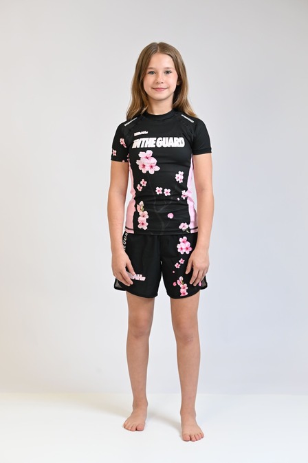 Rash Guard Infantil Feminina Sarah Flores Rash+ Bermuda 