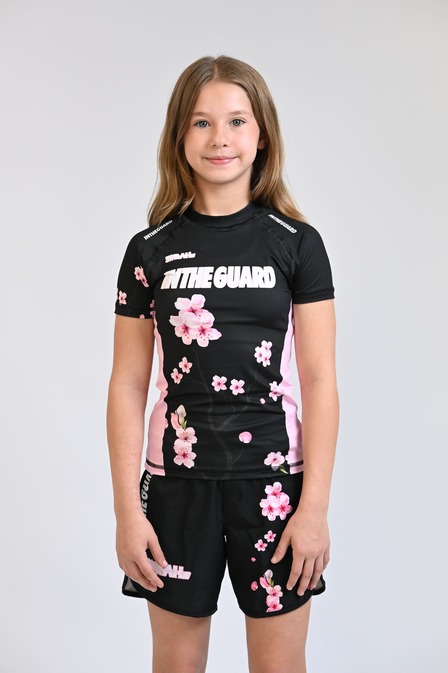 Rash Guard Infantil Feminina Sarah Flores Rash+ Bermuda 