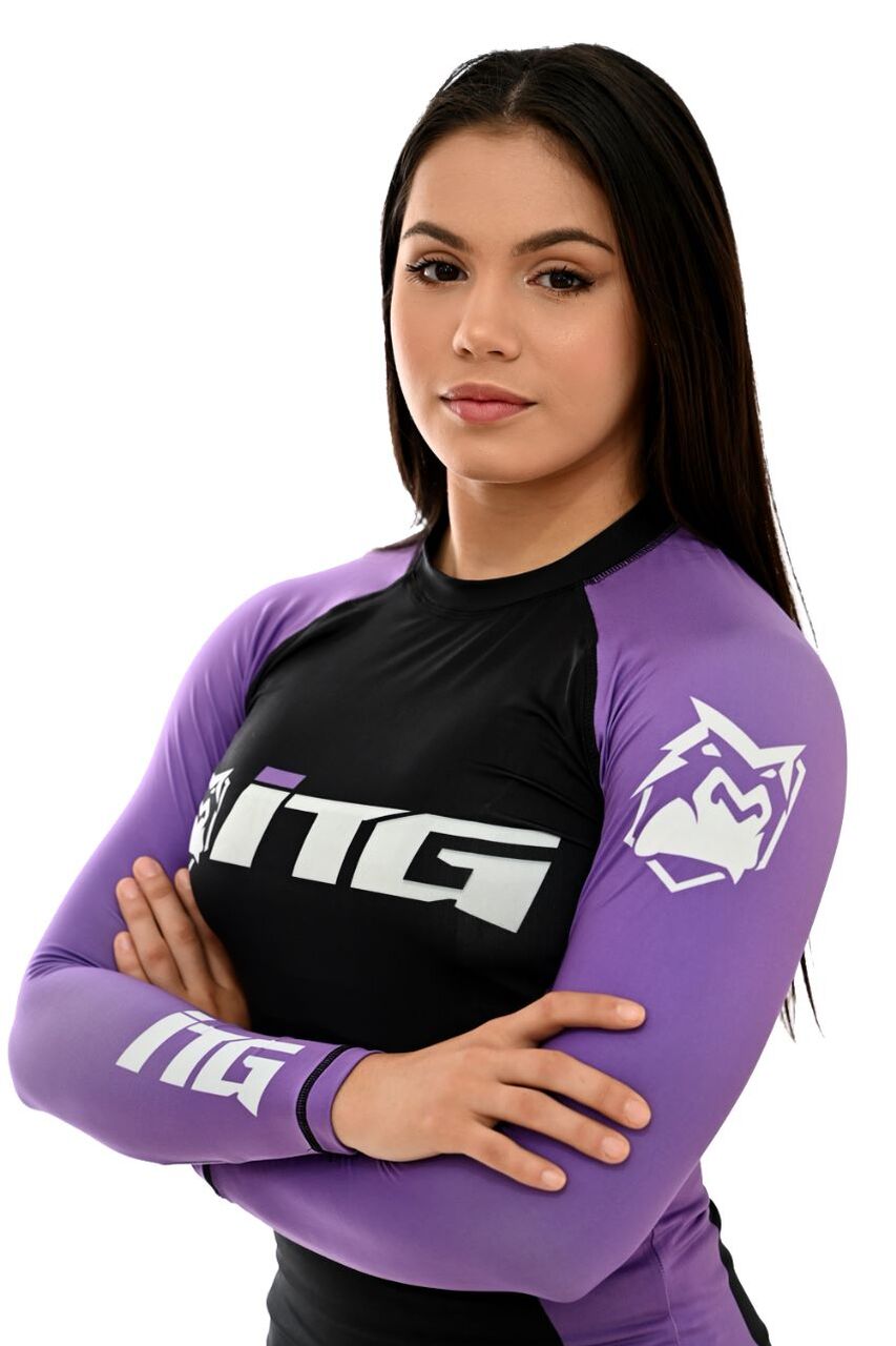 Rash Guards Feminina, ITG Manga Longa Roxa