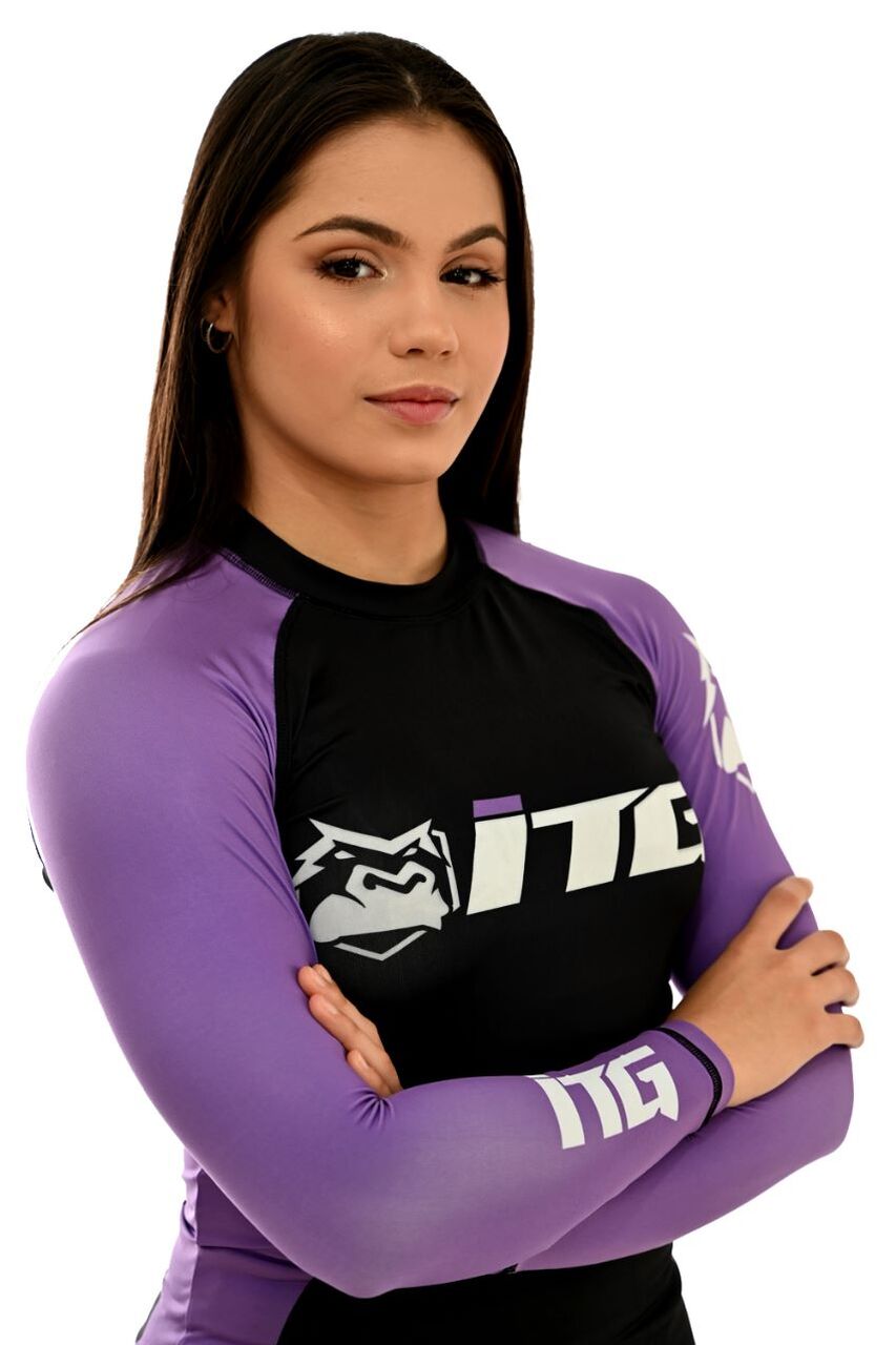 Rash Guards Feminina, ITG Manga Longa Roxa