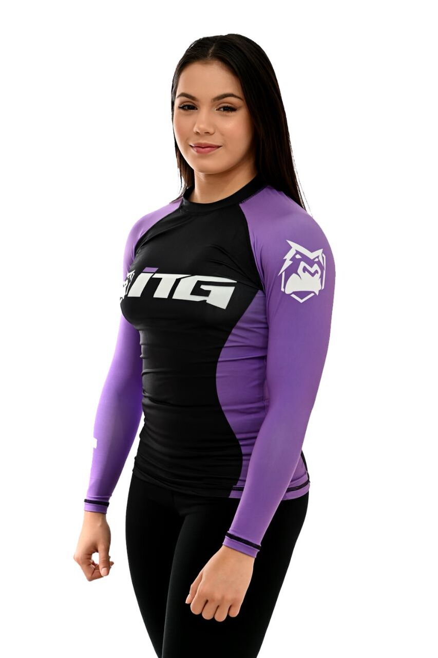 Rash Guards Feminina, ITG Manga Longa Roxa