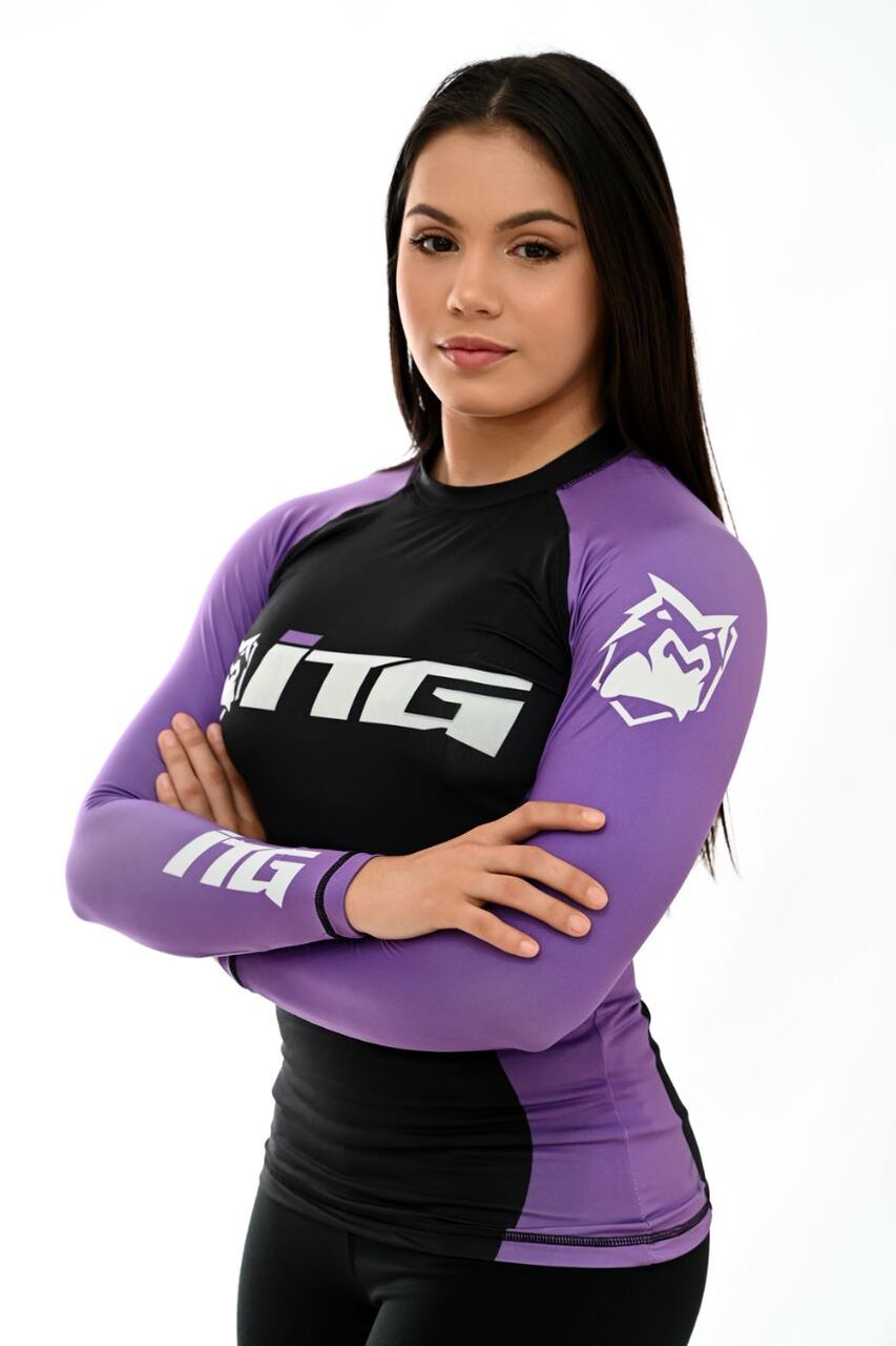 Rash Guards Feminina, ITG Manga Longa Roxa
