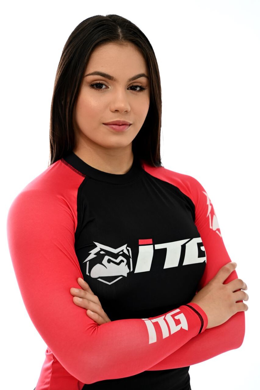 Rash Guards Feminina, ITG Manga Longa Vermelha