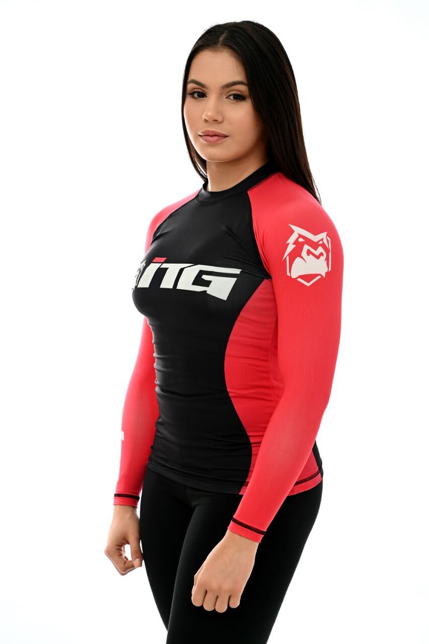 Rash Guards Feminina, ITG Manga Longa Vermelha