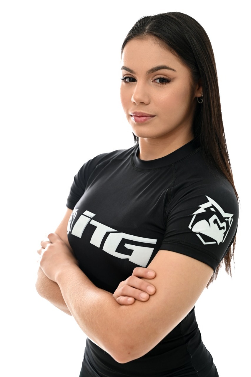 Rash Guard Feminina ITG Manga Curta Preta