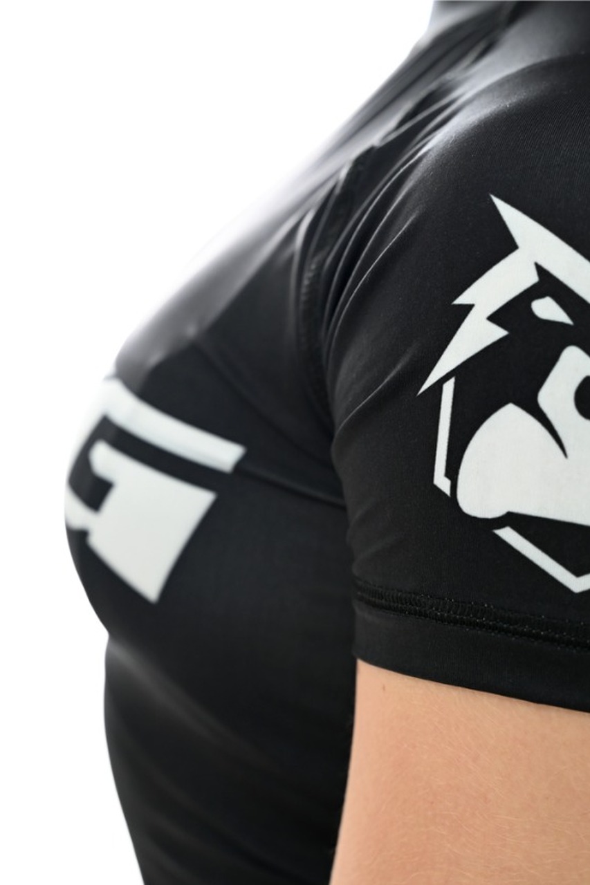 Rash Guard Feminina ITG Manga Curta Preta