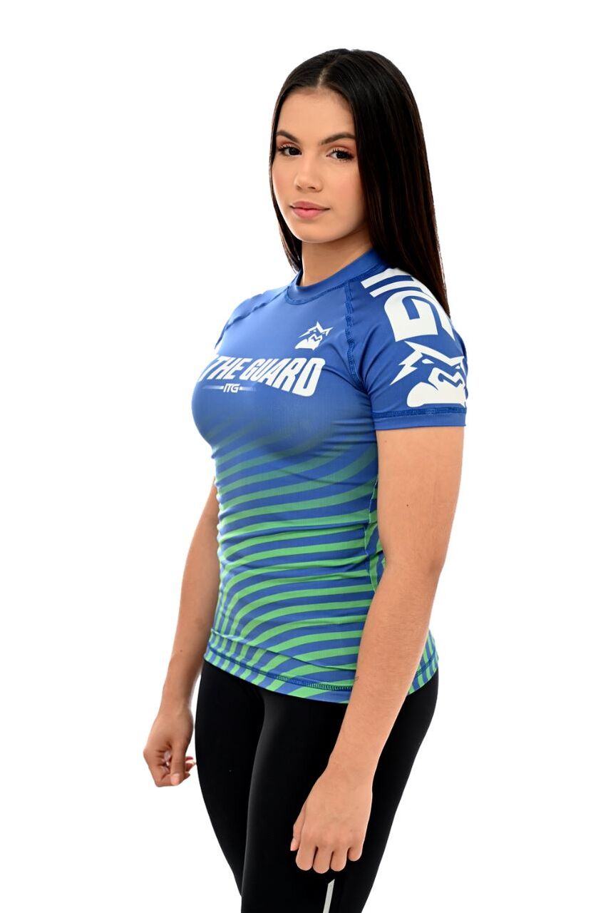 Rash Guard Feminina Brasil Azul