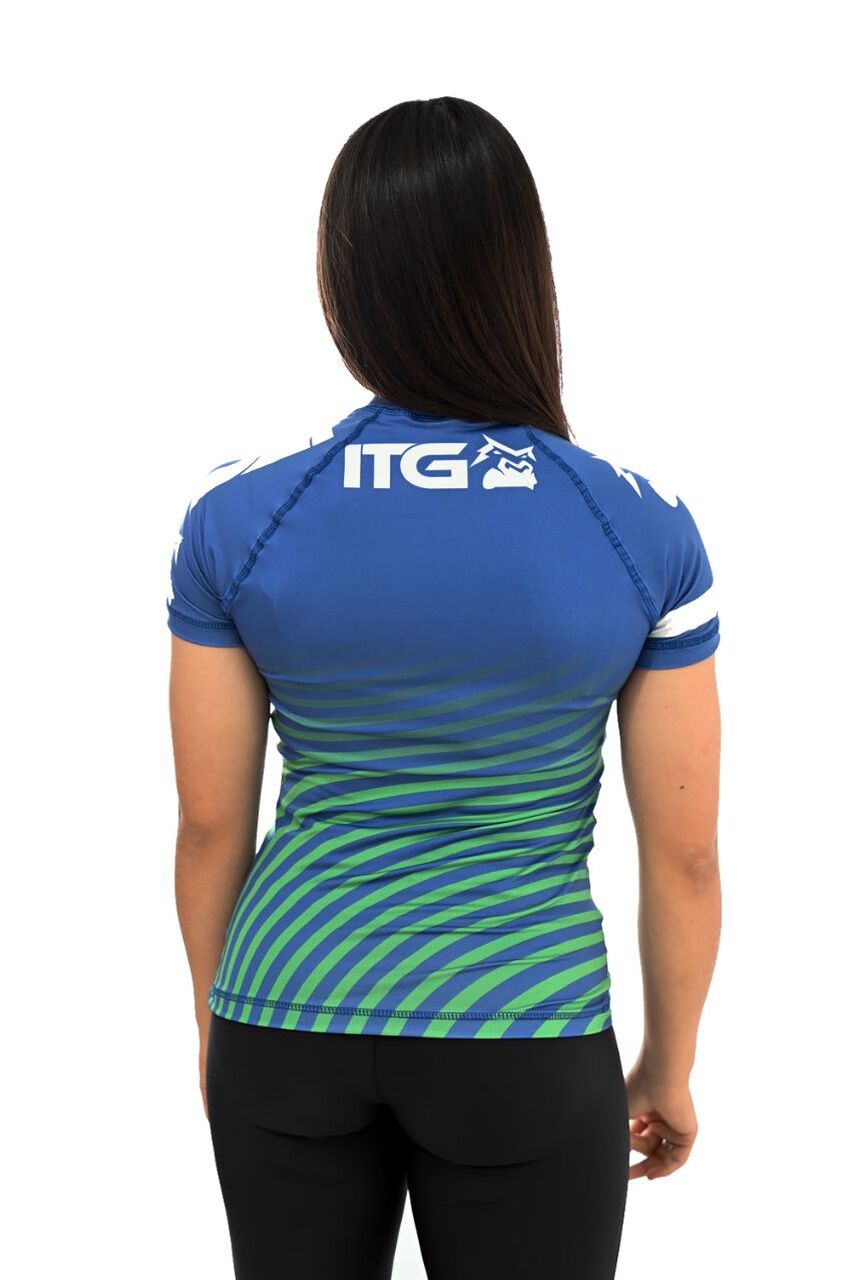 Rash Guard Feminina Brasil Azul