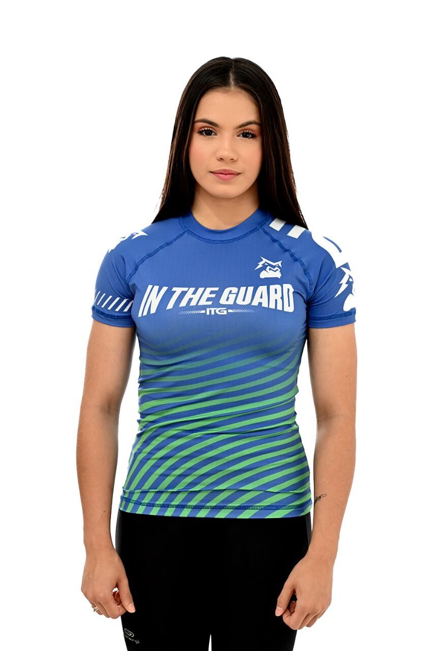 Rash Guard Feminina Brasil Azul